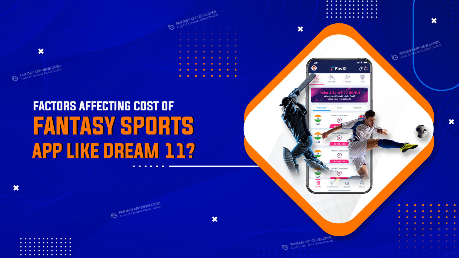 Factors affecting Cost of Fantasy Sports App like Dream11