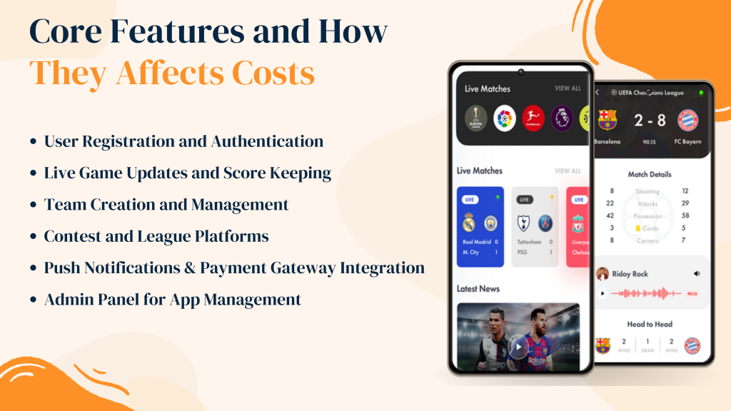 Core Features and How They Affect Costs